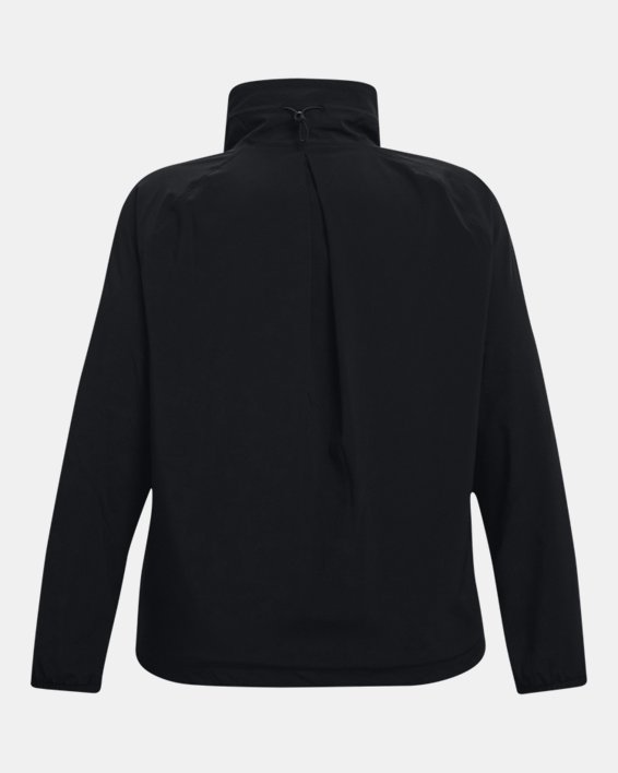 Women's UA RUSH™ Woven Full-Zip Jacket, Black, pdpMainDesktop image number 9